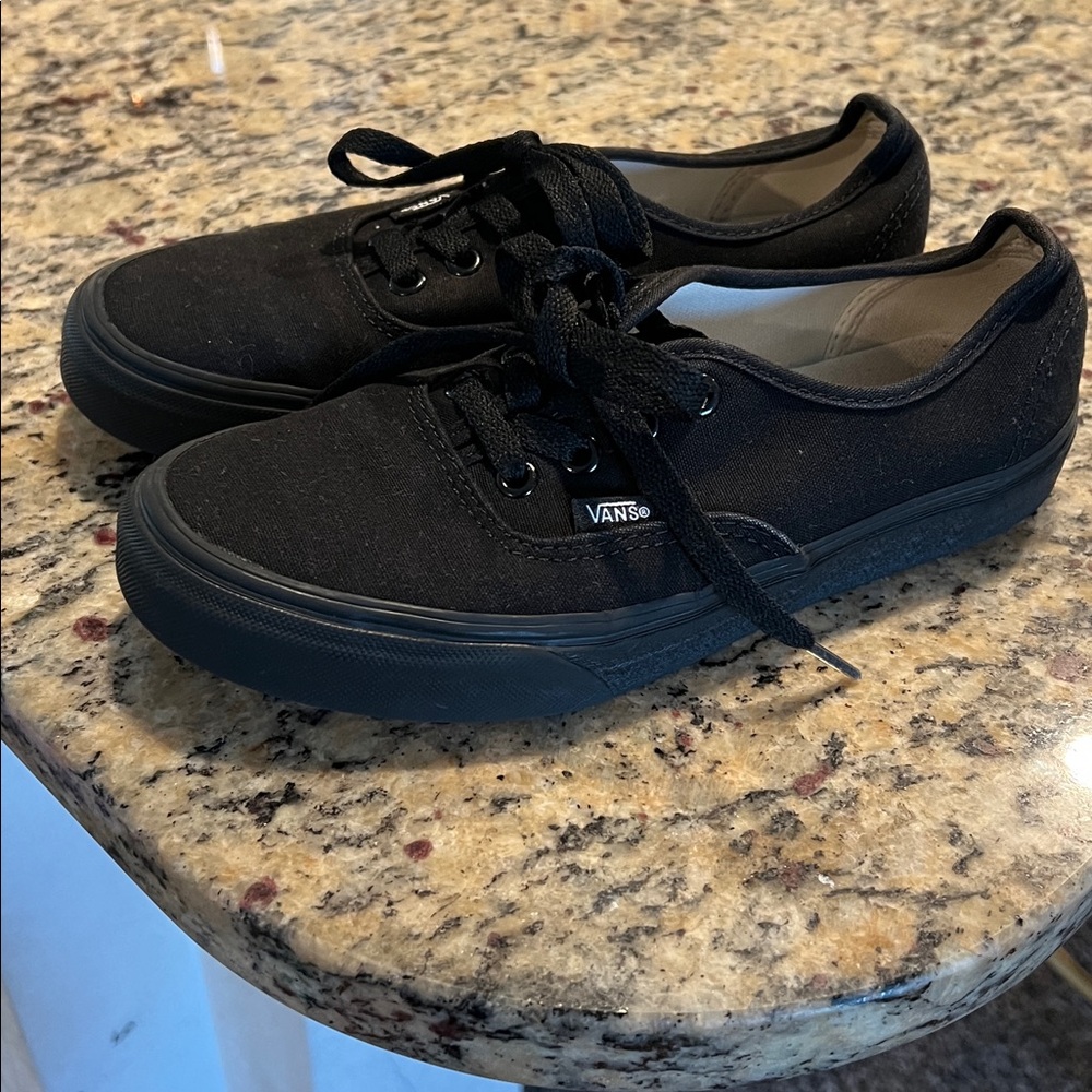 Vans Classic Black Lace-Up Sneakers
